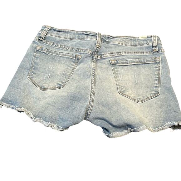 KanCan Shorts Women's Jean Denim Shorts Cut Off Distressed Mid Rise Size 28 - Picture 8 of 10